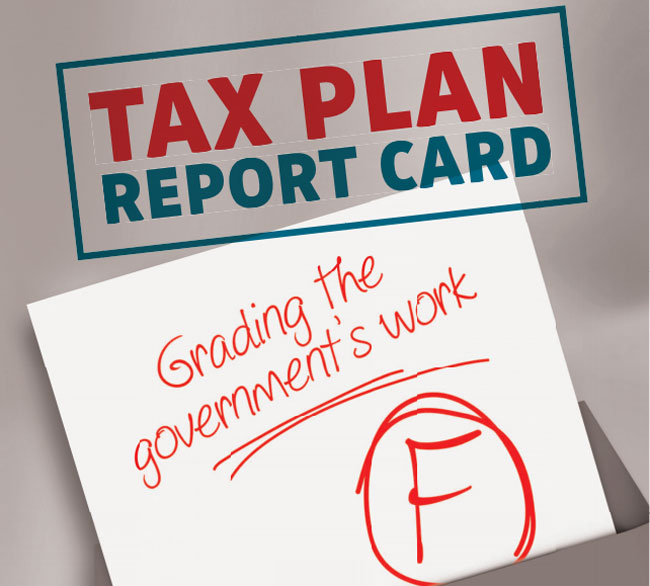 Tax Plan Report Card